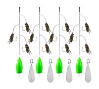 Esche a Mosca, Esche Simulate A Mosca con Più Aci, Accessori Di Lancio Inclusi Attrezzature per Ruscelli Laghi Fiumi Luccio Perca Trota