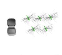 Esche a mosca legate a mano, 5 pezzi, taglia 14, verde (14# verde)