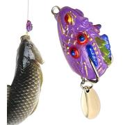 Esche a rana artificiali per la al bass - Esca artificiale morbida e flessibile,Esche da Senza Ami per Acqua - Per tori di luccio e testa di serpente in acqua/salata, fiumi e laghi