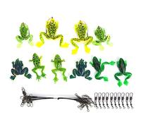 Esche Ad Esca di Rana Imposta Filo Anti -mobile per Movimenti di Immersione Liscia - Kit Flan Luce Sufficiente per la Prima Acqua e L'acqua della Salada Acciaio Inossidabile e Materiale Plastico