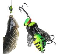 Esche Artificiali A Forma Di Ape Per Trote | Riutilizzabile Realistico Con Amo - Esche Per Pesca A Mosca - Per Bass Persico Trota In Laghi Fiumi Bacini Idrici E Zone Costiere Lungo Le Rive
