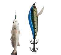 Esche artificiali brillanti per la pesca in acqua salata