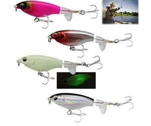 Esche Artificiali con Coda Rotante, 4 Pezzi Esche da Pesca da Pesca 3D, Esca Persico con Gancio BKK, per Bass Catfish Pike Perch Esca Galleggiante ad Acqua Dolce e Salata