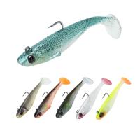 Esche Artificiali da Pesca 6Pcs Cucchiaini da Pesca Colorato Trout Spoon Set, Cucchiai da Trota per Trota, Seppie, Spigola, Luccio con Gancio Singolo Coda Attrezzatura Da Pesca Esca