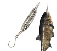 Esche Artificiali da Pesca per il Bass Jig a catena per lancio lungo e | Esca Artificiale Da Pesca Acqua Salata Mare Per papà uomini nonno mare notte lago stagno riva rusce