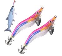 Esche Artificiali | Due Pezzi Esche Morbide Artificiali Realistiche Fosforescenti - Per La Pesca Ai Calamari,Per Laghi, Stagni, Fiumi, Acque, Mare, Rive, Barche, Navi, All'Aperto, Sott'Acqua, Fu