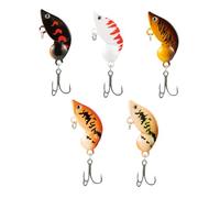 Esche Artificiali per Persico - Esca per Pesca al Persico - Attrezzatura Attraente per Trota, Luccio, Pesce Gatto, Persico Sole, Salmone, per Uomini Sport, 5 Pezzi, per Acqua Salata e, a Forma di Gam