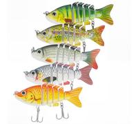 Esche Artificiali Spinning, 5 Pcs Esche da Pesca, Artificiali Spinning Mare SOARFLY per Luccio, Spigola, Acqua Dolce, Acqua Salata,Attrezzatura Familiare per Pesci Predatori (C)