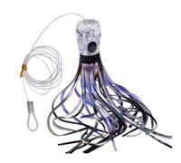 Esche artificiali trascinanti Acqua salata - Esche da trascinamento di calamari artificiali per | Rete marina realistica per trote Kayak Pesce Notte Pesce Gatto Persico Padre Volare Amanti Crappie