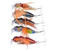 Esche - Attrattore Rotante, Jig Rinforzato, Plug Per Acqua Salata | Il Materiale Resistente E Di Lunga Durata Affronta Le Sfide, Collezione Di In Cinque Pezzi Mirata A Trota, Luccio, Pe