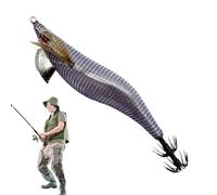 Esche calamari fosforescenti, piccola esca calamaro, realistica, brillante | Esche da traino realistiche per fiumi, mari, laghi, mare, acqua dolce, stagni, ruscelli, corsi d'acqua, estuari, pesca