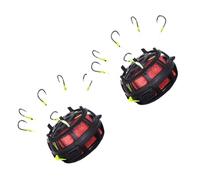 Esche con gancio a corda Gabbia 6 ami Anti-Bottom Rigs Linea professionale Gruppo Feeder Piombo Attrezzatura da pesca Esche in polvere Pesce compatibile