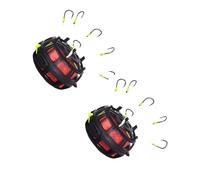 Esche con gancio a corda Gabbia 6 ami Anti-Bottom Rigs Linea professionale Gruppo Feeder Piombo Attrezzatura da pesca Esche in polvere Pesce compatibile