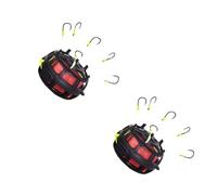 Esche con gancio a corda Gabbia 6 ami Anti-Bottom Rigs Linea professionale Gruppo Feeder Piombo Attrezzatura da pesca Esche in polvere Pesce compatibile