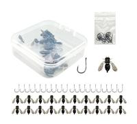 Esche da a Mosca - 20 esche da a Mosca | Attraente esca per Pesce ad amo | Assortimento Esche Esche Esche Attrezzature per Arcobaleno, Trotta, e pesciolini