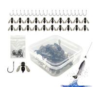 Esche da a Mosca - 20 esche da a Mosca | Attraente esca per Pesce ad amo | Assortimento Esche Esche Esche Attrezzature per Arcobaleno, Trotta, e pesciolini