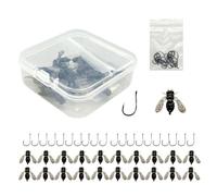 Esche da a mosca al bar, esche morbide a mosca | Amo da mosca, esca per la a mosca, attraente per pesci, 20 pezzi,Esca da mosca, esche da a mosca, ass