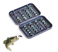 Esche da a mosca - kit di realistiche, 40 pezzi | Assortimento esca da a mosca con un gancio affilato, eschette di trota per la del torrente e la raccolta delle attrezzature p