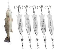 Esche Da A Pericolo,Esche Artificiali A In Metallo | 5 Pezzi Attrezzature da In Metallo Ad Alta Riflettività per Marigana, Crapetto Arlecchino, Trotta, Oro Giallo, Spiedo, Salmone