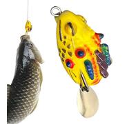 Esche da,Artificiali morbide flessibili per la superficie,Imitazione Rana per al Persico | Per in acqua e salata, fiumi, laghi, pesce gatto, luccio, serpente