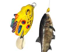 Esche da,Artificiali morbide flessibili per la superficie | Imitazione Rana per al Persico | per la all'aperto in acque dolci, salate, fiumi e laghi, per tori, angler e uomini