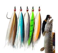 Esche Da - Esche Da, Ésche Artificiali Per Spigola, 5 Pezzi Èsche Artificiali Per Acqua Salata Con Gancio O Uomini Pescatore Acqua Ácqua Salata Fiume Lago Ruscello Trota Salmone Wall