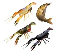 Esche da fiume per basso, 3 pezzi, esche Swimbait simulate | Jigs da pesca, avventure da campeggio all'aperto, per uomini e genitori in acqua salata e dolce