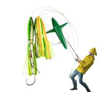 Esche da in calamari - Gonne di calamari da traino | Esca UV per acqua salata artificiale per bassi e trote, per la realistici, richiamo morbido per lo sport