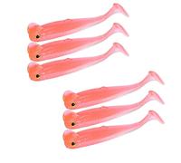 Esche da nuoto 6 cm 1,3 g artificiali morbide esche da pesca a coda di pagaia esche da nuoto esche da pesca alta 6 pezzi