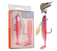 Esche da per acqua - Esche da Swimbaits per bar e trota,Attrezzature per esterni con Duro e Morbidi per stagni fiumi d'acqua e salmastro