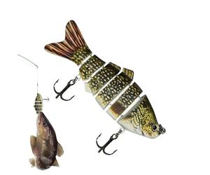 Esche da per bass | Set con struttura a pesce a 6 segmenti - Preda dura per la al branzino,per Principianti Appassionati Trota Pesce Gatto Traina Stagno Lago Acqua