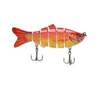 Esche da per bass - Set con struttura a pesce a 6 segmenti | Preda dura per la al branzino | per Uomo Donna Principianti Appassionati, in Barca, Trolling, Stagno, Lago, Torrente