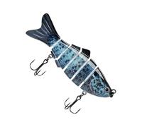 Esche da per bass, Trafile a 6 Segmenti con Design a Forma di Pesce, Preda dura per la al branzino, per Principianti Appassionati Trota Pesce Gatto Traina Stagno Lago Acqua