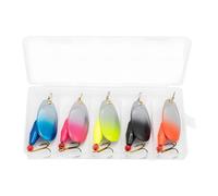 Esche Da Per Persico - 5 Pezzi Con Lamelle Artificiali E Ami In Metallo,Esche Rotanti Per Pesci Con Paillettes - Per La In Fiume E Torrente, In Acqua Salata E, Per Spigola E Trota, Da Barca E Lago