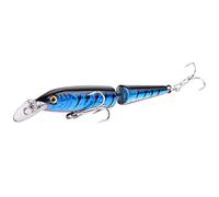 Esche Da Pesca 1 esca artificiale crankbait multi-snodata da pesca, 10,5 cm/9 g, dura a 2 segmenti, amo 6#, for la in mare(D)