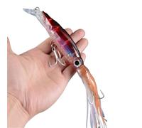 Esche Da Pesca 1 pz 14 cm 40 g esche da pesca a forma di polpo 6 colori calamari esca dura gancio in acciaio ad alto tenore di carbonio polpo manovella for tonno Sea Allure Tools Esche Artificiali(02)