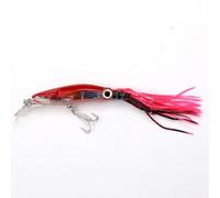 Esche Da Pesca 1 pz 14 cm 40 g esche da pesca a forma di polpo 6 colori calamari esca dura gancio in acciaio ad alto tenore di carbonio polpo manovella for tonno Sea Allure Tools Esche Artificiali(07)