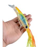 Esche Da Pesca 1 pz 14 cm 40 g esche da pesca a forma di polpo 6 colori calamari esca dura gancio in acciaio ad alto tenore di carbonio polpo manovella for tonno Sea Allure Tools Esche Artificiali(05)