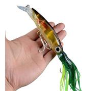 Esche Da Pesca 1 pz 14 cm 40 g esche da pesca a forma di polpo 6 colori calamari esca dura gancio in acciaio ad alto tenore di carbonio polpo manovella for tonno Sea Allure Tools Esche Artificiali(06)