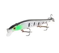Esche Da Pesca 1 pz. Esca da pesca 11,5 cm/14 g Crankbait Occhi 3D Persico artificiale Luccio Carpa nuoto Pesca(6)