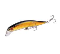 Esche Da Pesca 1 pz. Esche da pesca galleggianti a forma di minnow con occhi 3D, esche artificiali 10 cm/8,4 g, dure, for la alla carpa e al luccio(D)