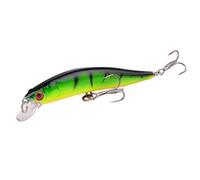 Esche Da Pesca 1 pz. Esche da pesca galleggianti a forma di minnow con occhi 3D, esche artificiali 10 cm/8,4 g, dure, for la alla carpa e al luccio(I)