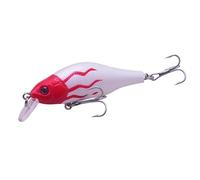 Esche Da Pesca 1 pz. Esche da pesca Minnow 8 cm 9 g Crankbait Wobblers Persico Occhi 3D Esca dura artificiale Luccio Carpa Galleggiante Swimbait Pesca(D)