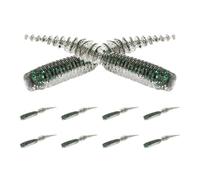 Esche da pesca - 10 esche morbide - Esche morbide per nuotatori per la pesca, per acqua salata, laghetto, kayak, lancio all'aperto, bar trota pesce gatto