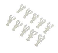 Esche da Pesca, 10 Pezzi Esca Morbida da Pesca Gamberetti in PVC Esche Artificiali Morbide Esche 10 Pezzi Esca Morbida da Pesca Esca Crawdad per la Pesca Alla Spigola (Un
