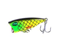 Esche Da Pesca 4cm 3.3g Mini Crankbaits Esche da pesca Wobblers artificiali for traina Luccio Occhi 3D Pesce Topwater Swimbait(PO033-1)