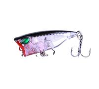 Esche Da Pesca 4cm 3.3g Mini Crankbaits Esche da pesca Wobblers artificiali for traina Luccio Occhi 3D Pesce Topwater Swimbait(PO033-8)