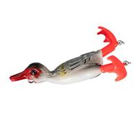 Esche da pesca a forma di , esche da pesca realistiche | Esca galleggiante a forma di anatra con doppia elica per trota pesce persico Crappie Men attrezzatura da pesca familiare