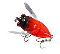 Esche da pesca a Mosca - Esche dure a Artificiale Stile Cicala | Piccolo strumento leggero di cattura d'acqua dolce per laghetto da lago, attrezzatura da pesca all'aperto per trota, bar, kit d