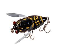 Esche da pesca a Mosca - Esche dure a Artificiale Stile Cicala | Piccolo strumento leggero di cattura d'acqua dolce per laghetto da lago, attrezzatura da pesca all'aperto per trota, bar, kit d